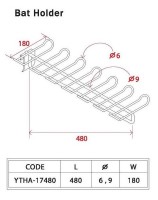 Gondola Shelving Accessories Bat Holder